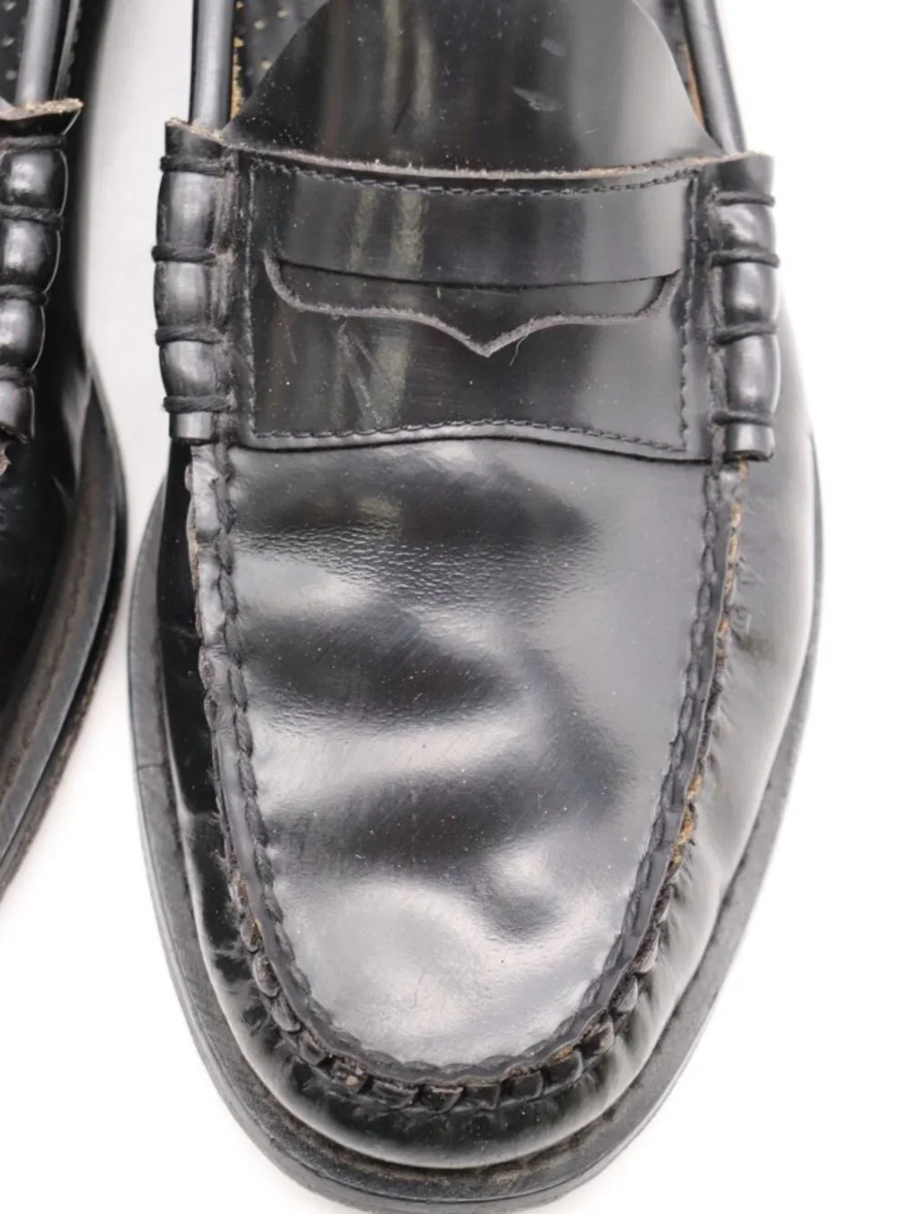 G.H. Bass Weejuns Penny Loafers Mens 10.5 D Black Leather Classic Slip On